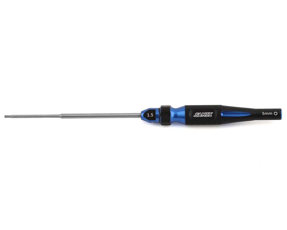 SAMTRX4M-SD15-BL Samix 2-in-1 Hex & Nut Driver For Traxxas® TRX-4M™ (Blue) (1.5mm Hex/5mm Nut) | The RC Shop at Dr Dans
