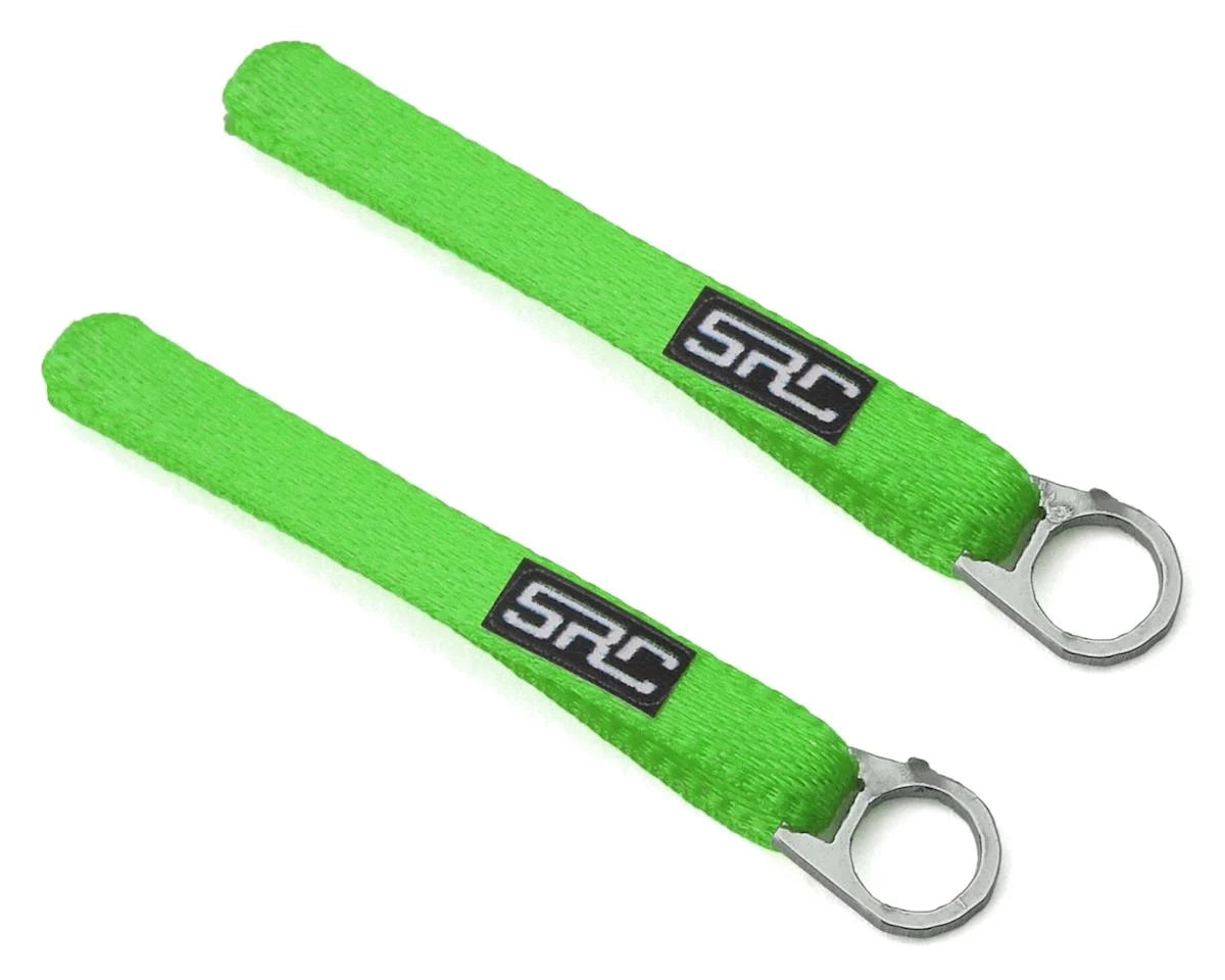 SDW-TSL-STEELRING-GR Sideways RC Scale Drift Nylon Tow Sling w/Steel Ring (Green) (2)