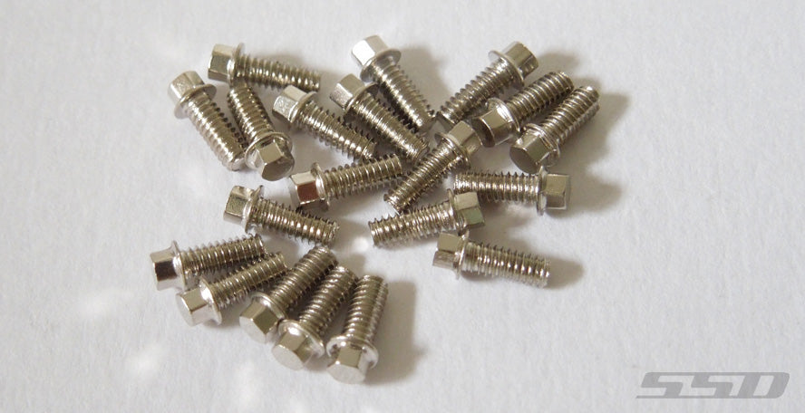 SSD00369 SSD RC 2x5mm Scale Hex Bolts (Silver) (20)