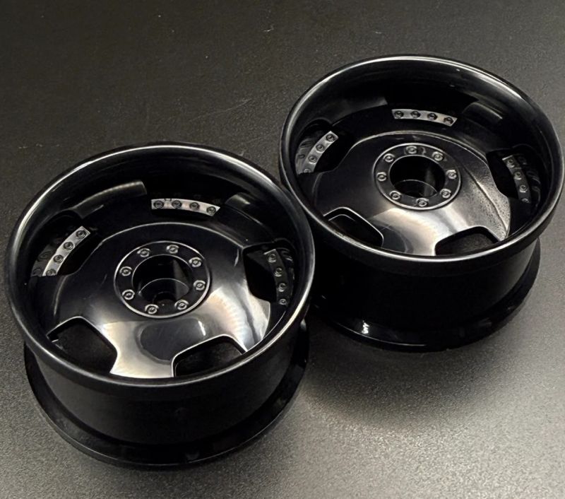 SRFHG20208 Euro VIP Dish Style 1/10 Black Rims, 8mm Offset |The RC Shop at Dr Dans