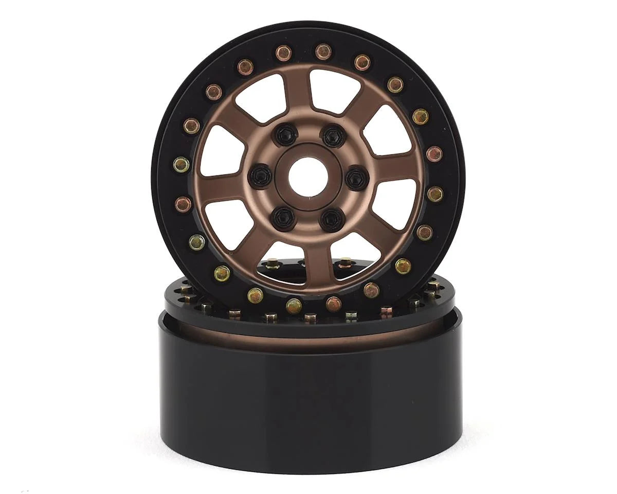 SSD00180 SSD RC Assassin 1.9" Beadlock Crawler Wheels (Bronze) (2)