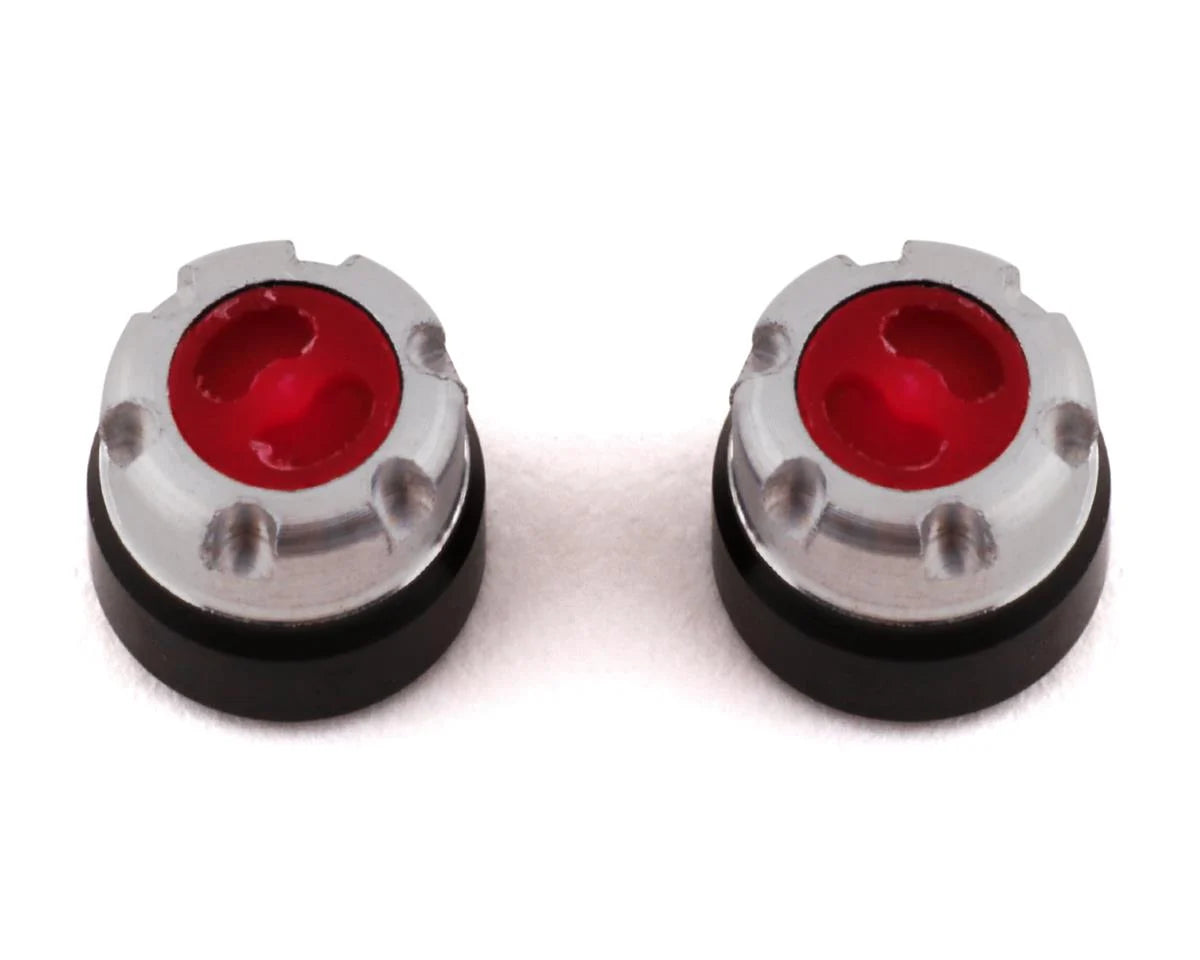SSD00437 SSD RC 1/24 Scale Locking Hubs (Red) (2)
