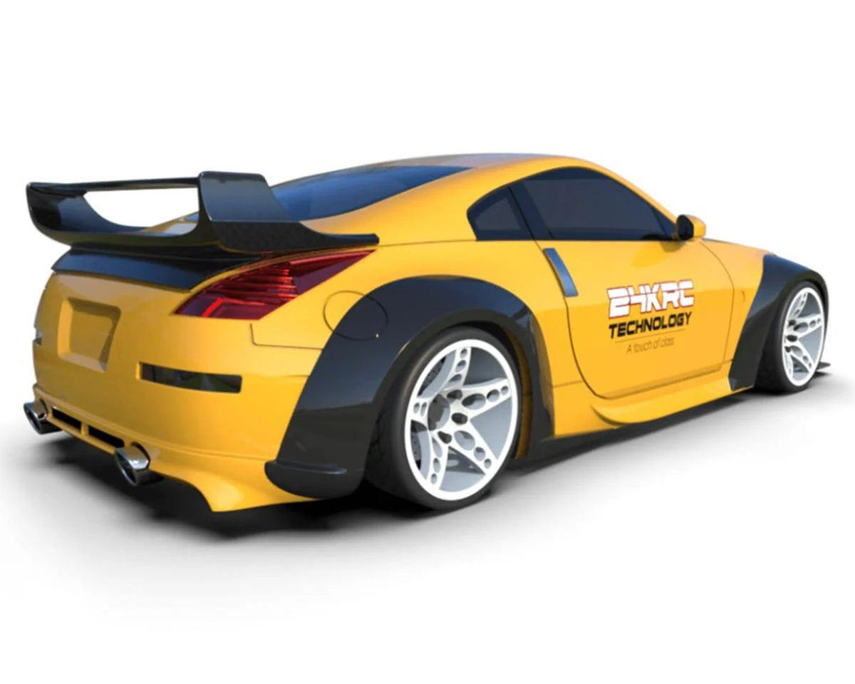 TAF23003 24K RC Technology 1/10 '09 Nissan 350Z Veilside Full Drift Body Set w/Cosmetic Mods (Clear) (257mm Wheelbase) | The RC Shop at Dr Dans