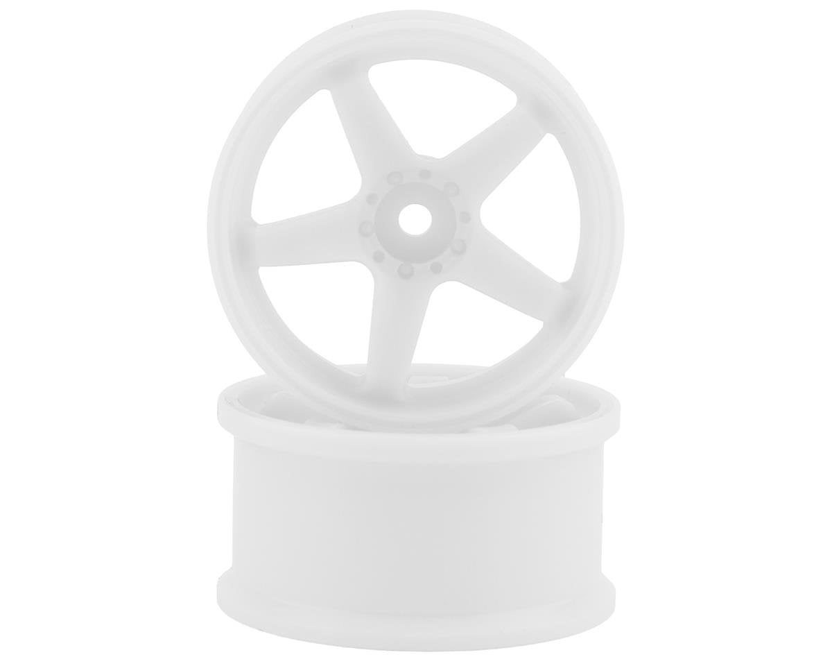 TDW-085WH Topline N Model V3 Super High Traction Drift Wheels (White) (2) (8mm Offset) w/12mm Hex