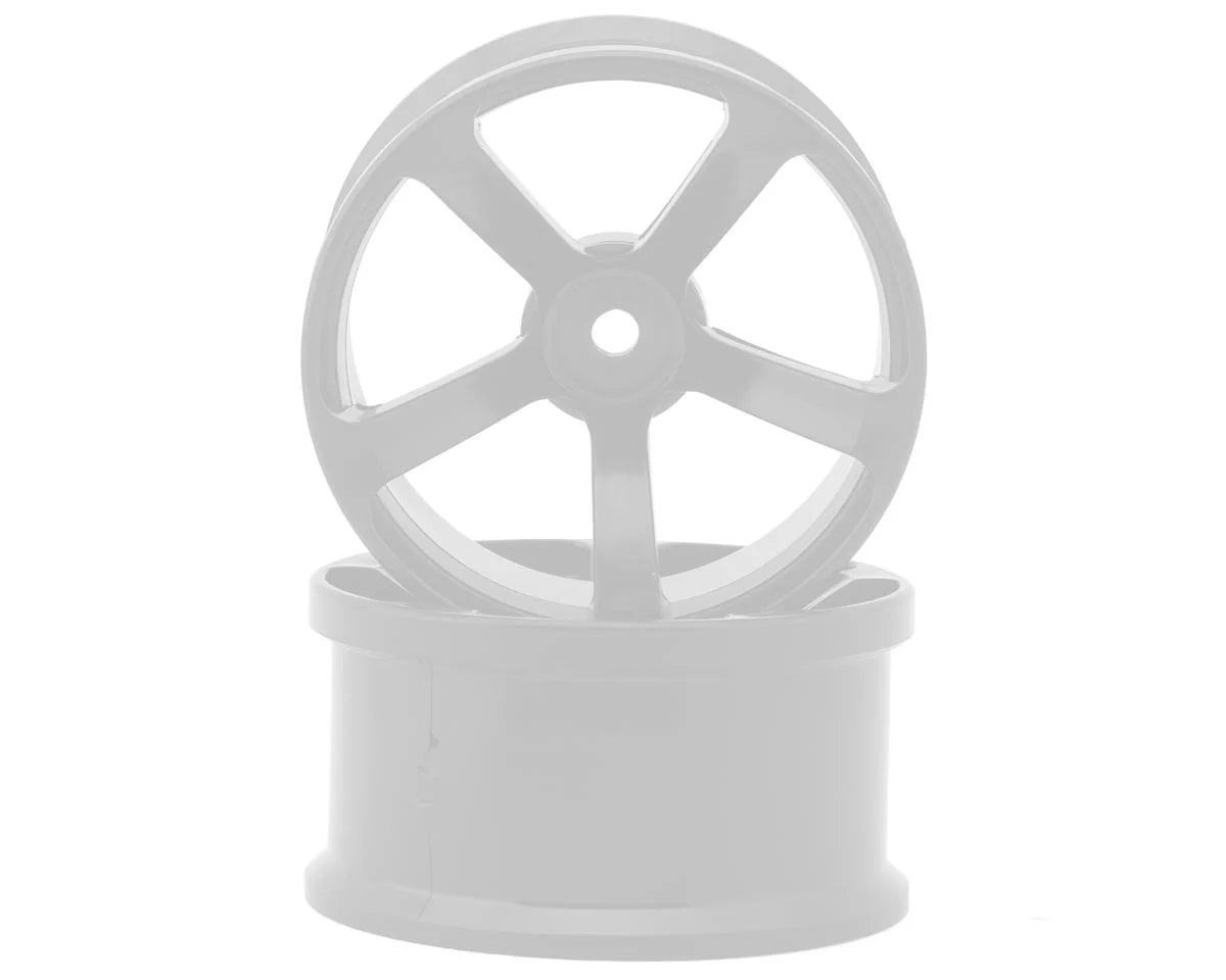 TDW-086WH Topline DRS-5 Super High Traction Drift Wheels (White) (2) (8mm Offset) w/12mm Hex