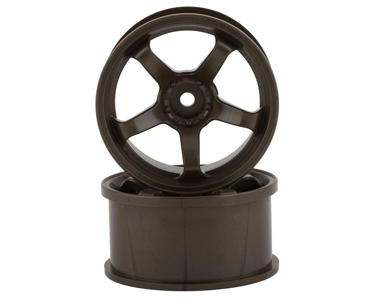 TDW-EW-0106BR Topline M5 Spoke Drift Wheels (Matte Bronze) (2) (6mm Offset) w/12mm Hex