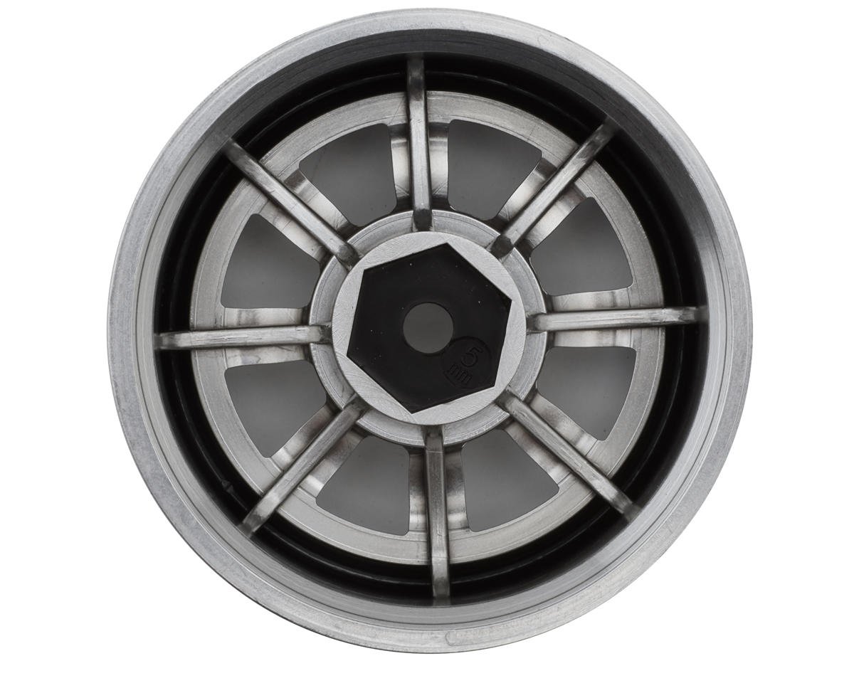 TDW-WAT-050SMC Topline RS Watanabe 1/10 Drift Wheels (Chrome) (2) (5mm Offset)