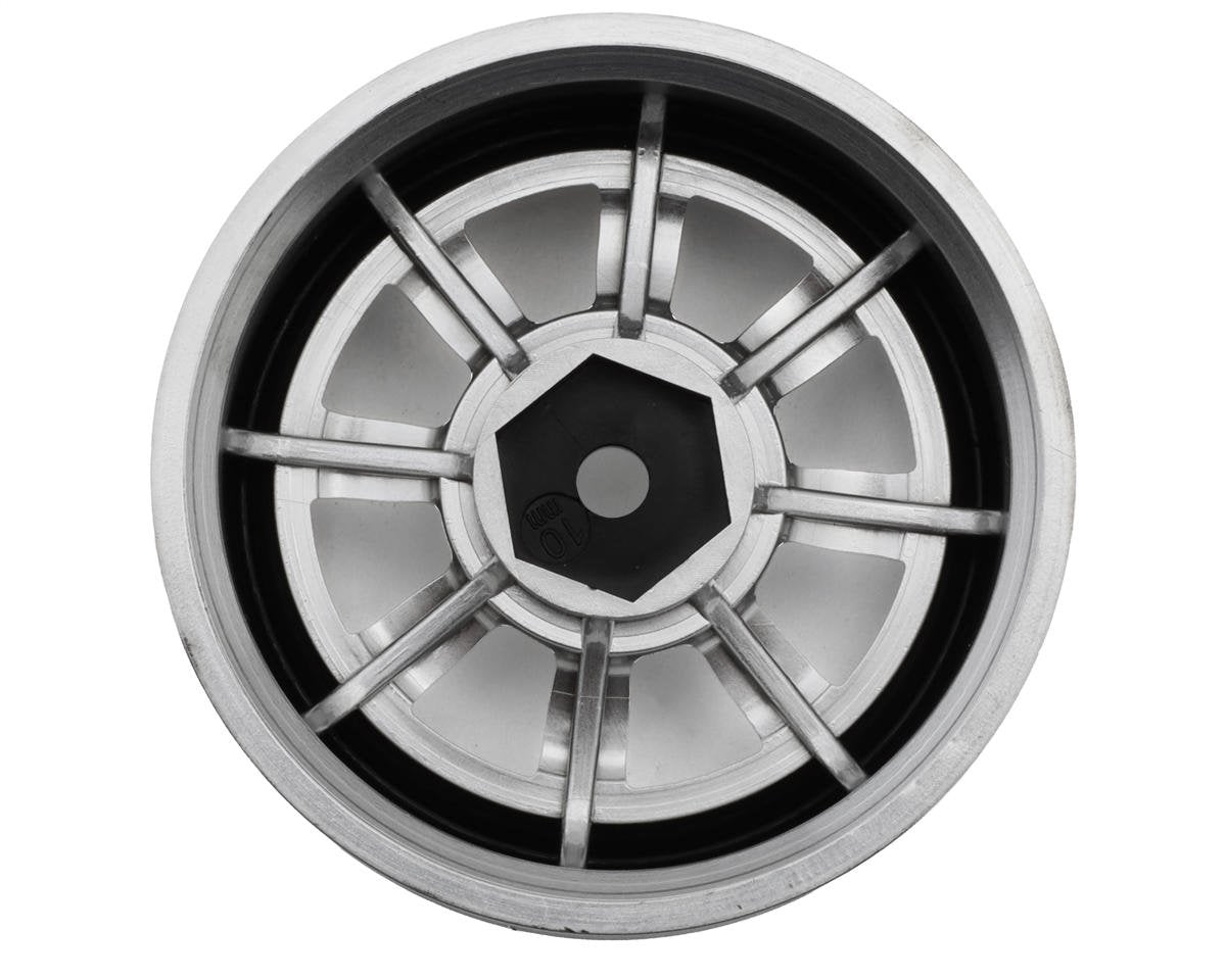 TDW-WAT-100SMC Topline RS Watanabe 1/10 Drift Wheels (Chrome) (2) (10mm Offset)