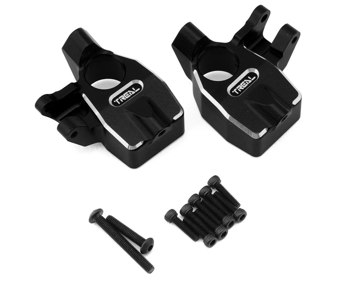 TLHTCAPRA-22 Treal Hobby Axial Capra CNC Aluminum Steering Knuckles (Black) | The RC Shop at Dr Dans