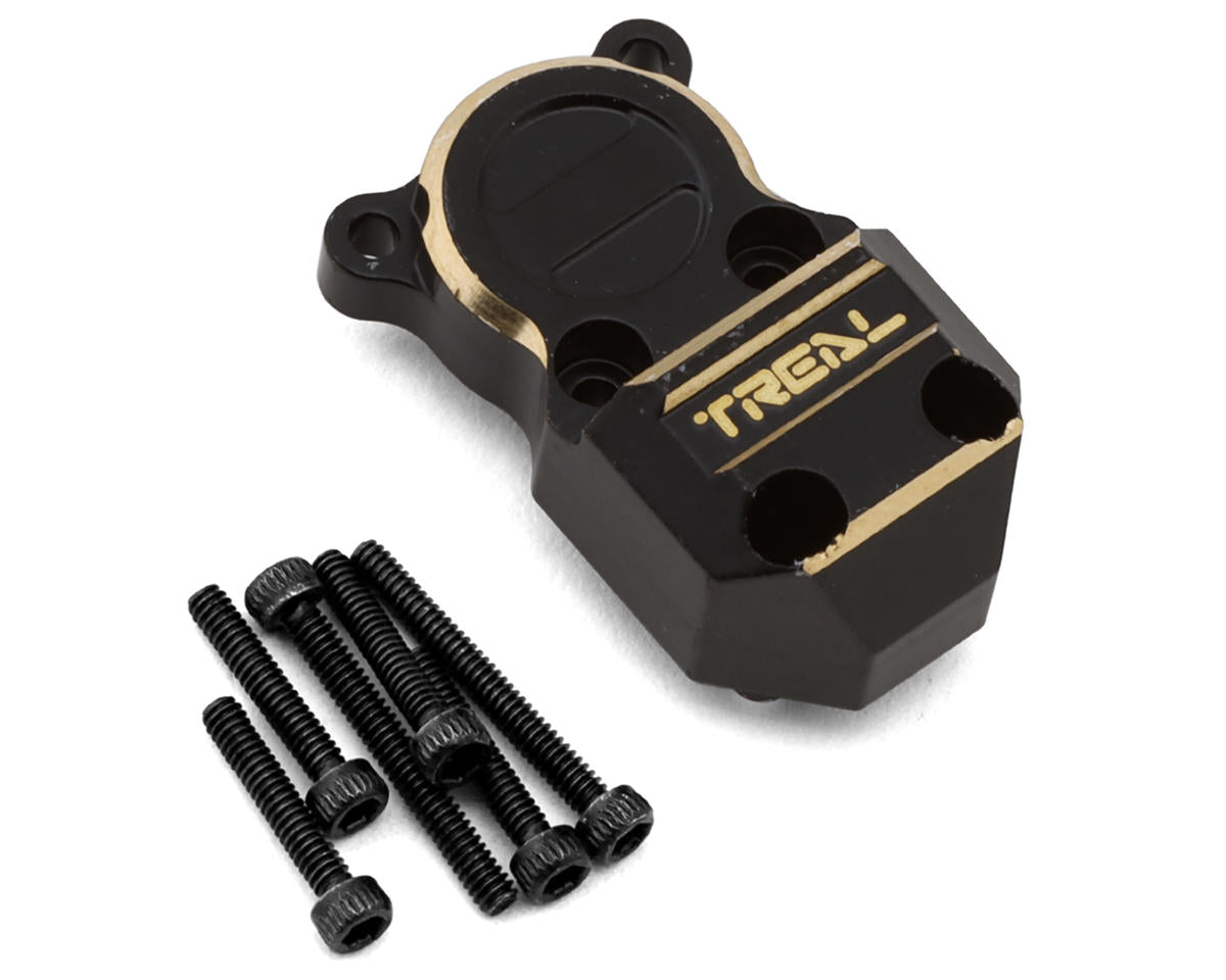 Treal Hobby Brass Differential Cover for Axial SCX24 / AX24 Black | TLHTSCX24-01