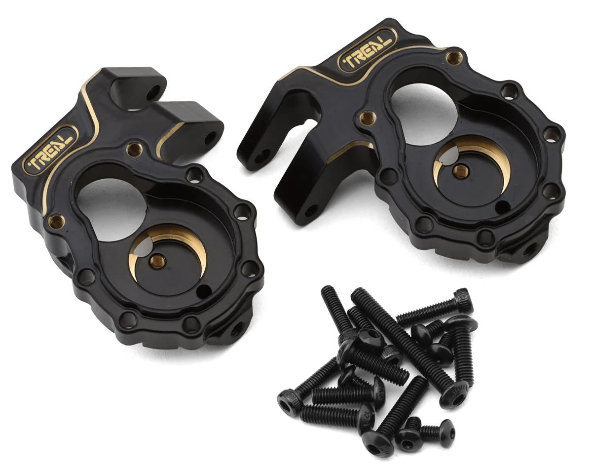 TLHTTRX4-01 Treal Hobby Brass Steering Knuckles Portal Covers for Traxxas TRX-4 (Black) (2) (67g) | The RC Shop at Dr Dans