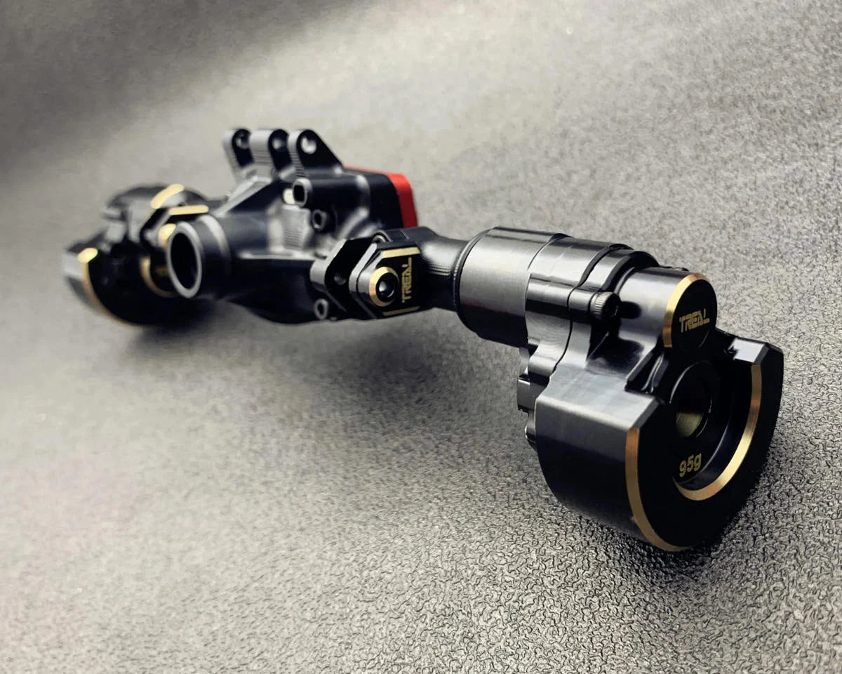 TLHTTRX4-11 Treal Hobby Heavy Brass Outer Portal Housing Covers for Traxxas TRX-4 (Black) (2) (95g) | The RC Shop at Dr Dans