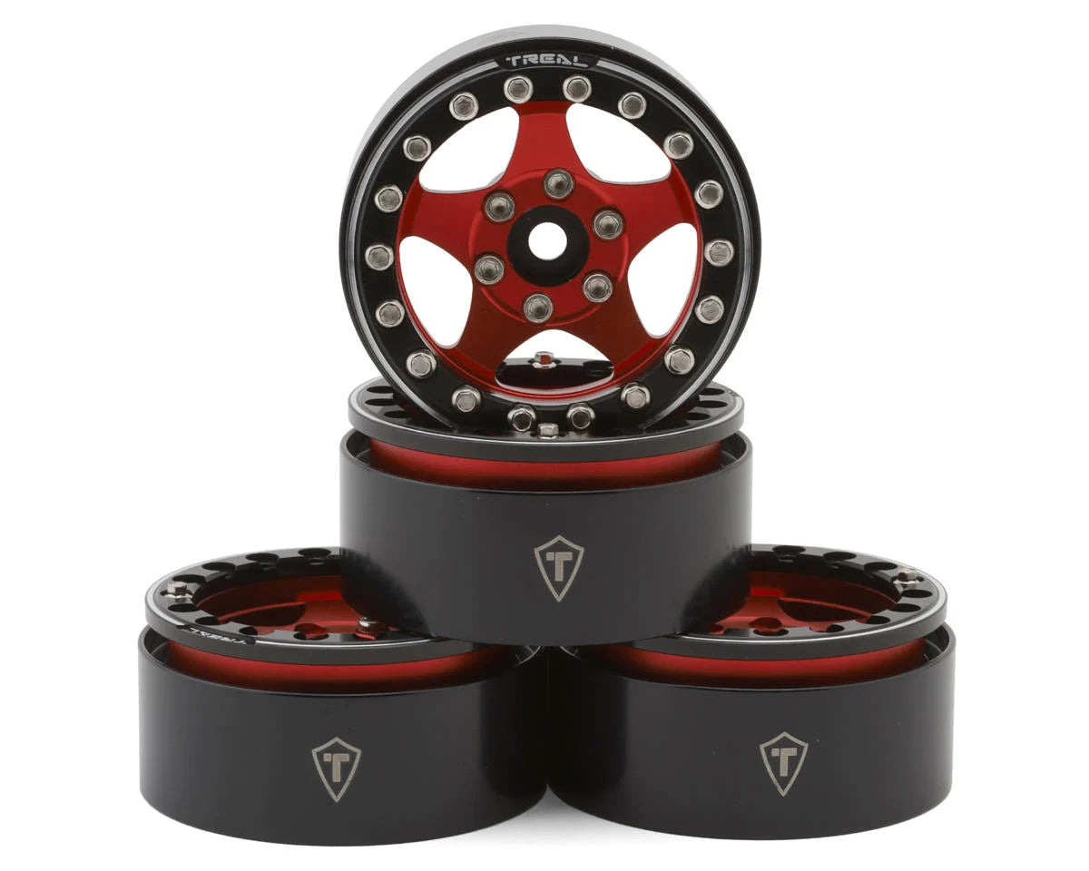 Treal Hobby 1.9" Type E Classic 5-Spoke Beadlock Wheels (4) (126g ea) | The RC Shop at Dr Dans