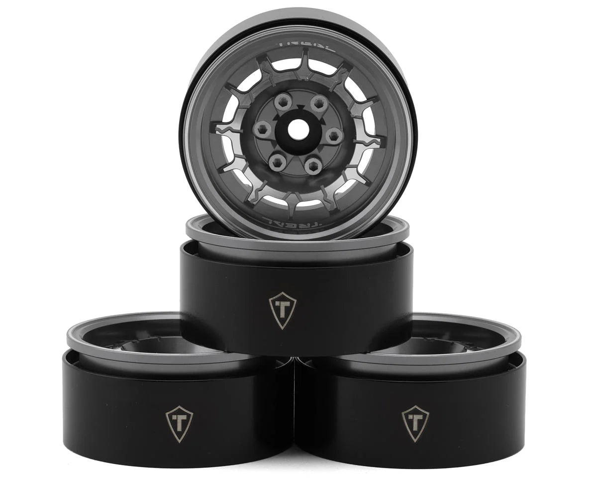 Treal Hobby 1.9" Type-M Aluminum Crawler Beadlock Wheels (4) (122.9g ea) | The RC Shop at Dr Dans