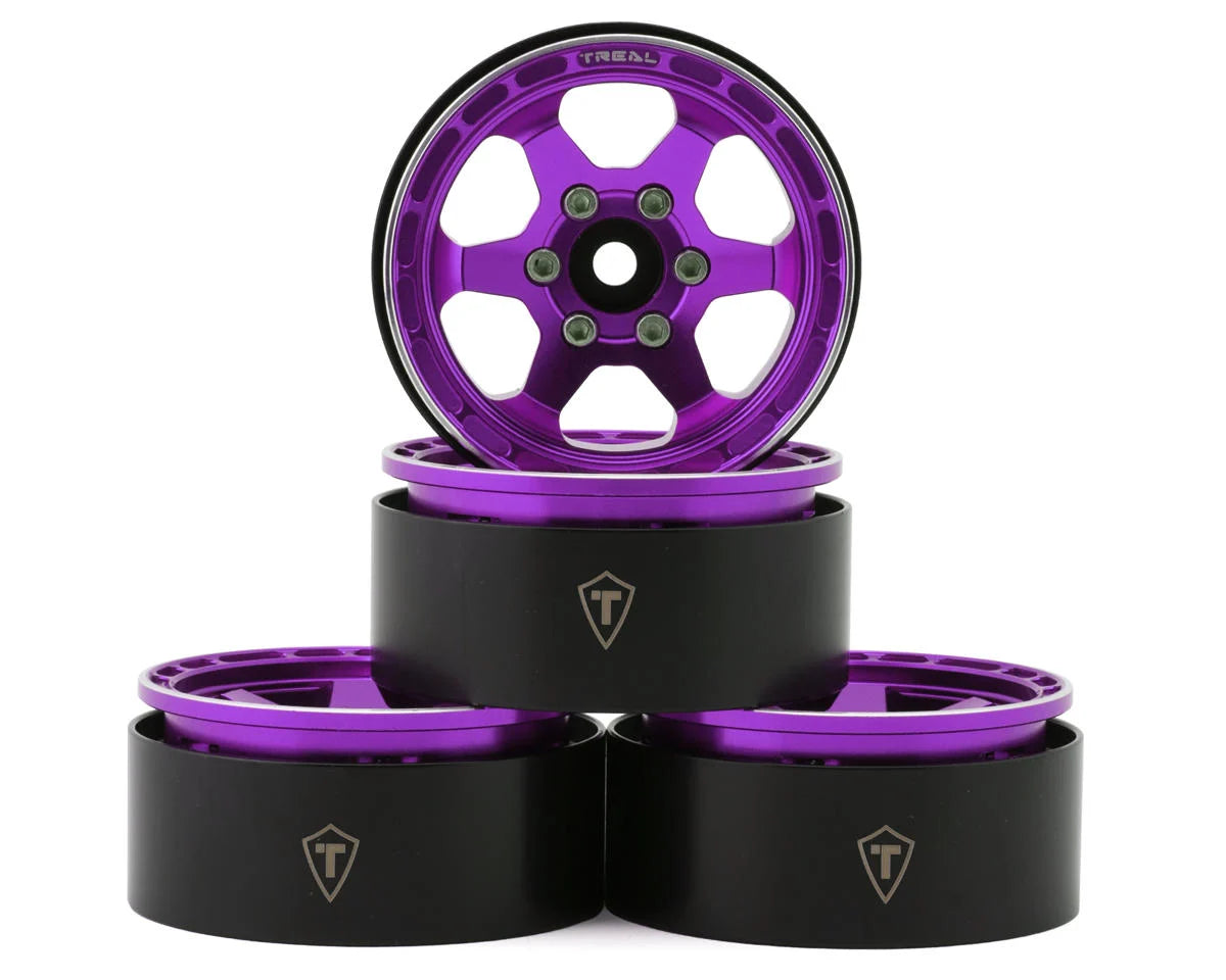 TLHTWHEEL-69 Treal Hobby Type H 1.9" 6-Spoke Beadlock Wheels (4) |The RC Shop at Dr Dans