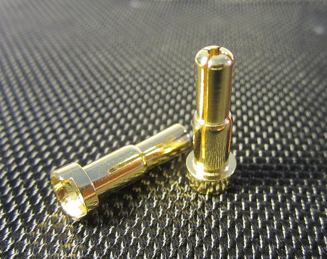 TQW2511 4mm + 5mm Double Male Bullets (pr.) Gold 20mm | The RC Shop at Dr Dans