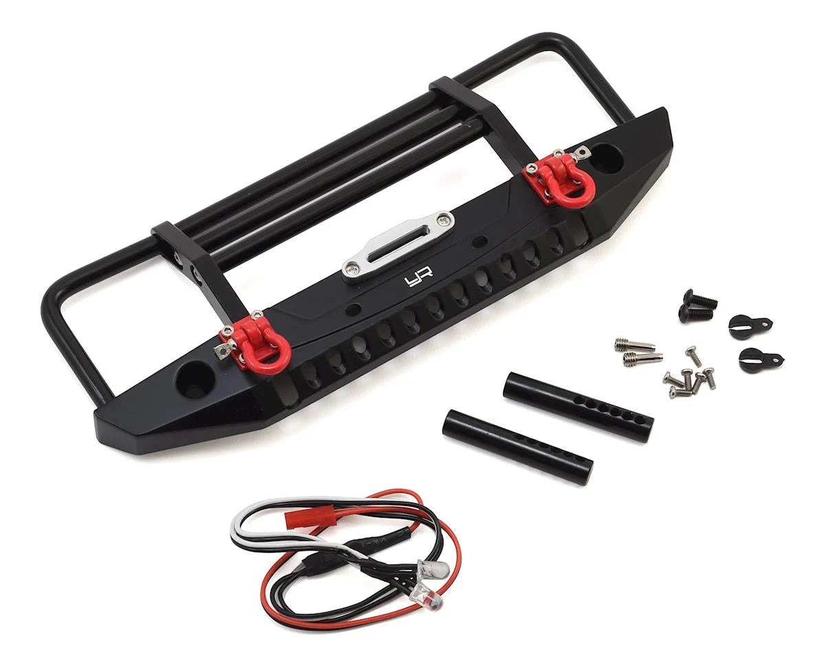 YEA-TRX4-032BK Yeah Racing Aluminum Front Bumper w/LED Light (Black) |The RC Shop at Dr Dans