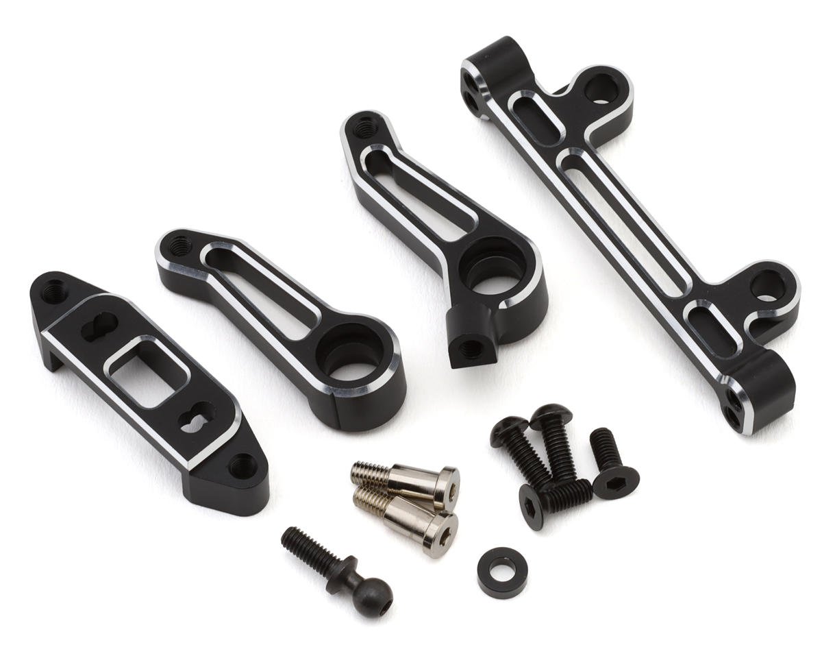 YOKRD-202A Yokomo RD2.0 Chamfered Aluminum Steering Bell Crank Assembly (Black)