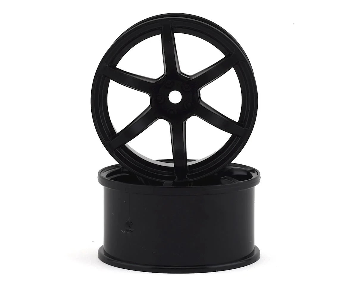 YOKRP-6213B8A Yokomo 12mm Hex Racing Performer Drift Wheels (Black) (2) (8mm Offset)