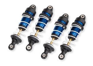 10765-BLUE   Blue Aluminum Mini GTR Long Shocks & Springs (4)    | The RC Shop at Dr Dans