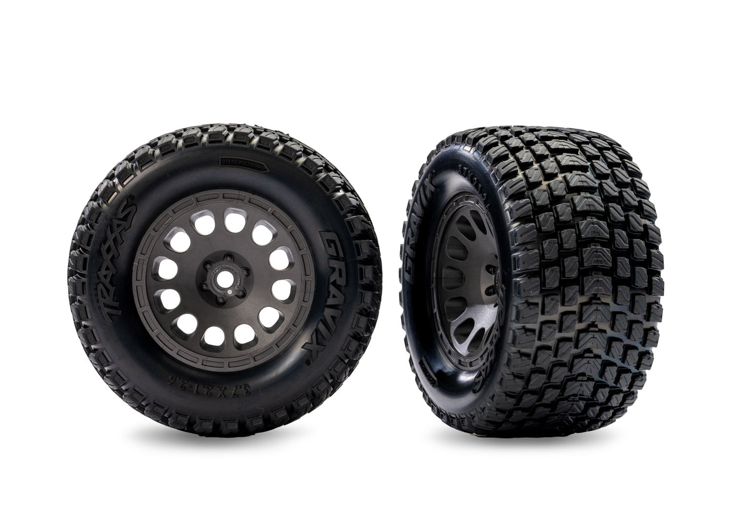 10772-GRAY    Gray Front Mini XRT Wheels w/ Gravix Tires (2)   | The RC Shop at Dr Dans