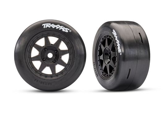 10875-BLK     Black Rear Mini Rally Wheels w/ Slick Tires (Soft) (2)     | The RC Shop at Dr Dans