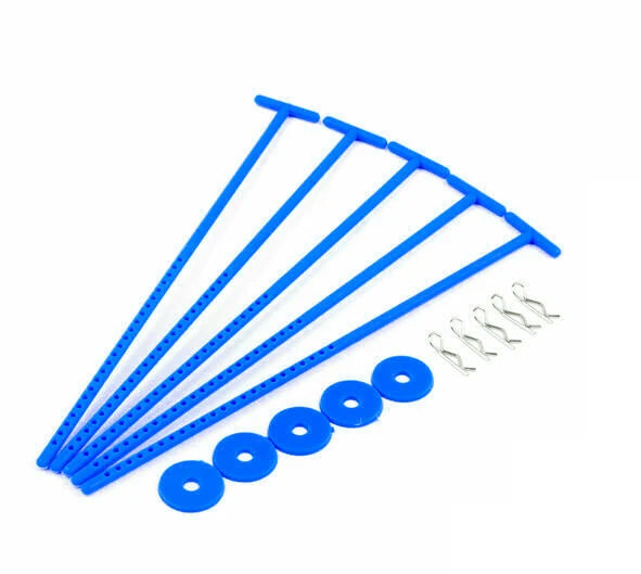Eagle Racing Wheel Stocker V4 Tire Sticks Wheel & Rim Holder (5 Pack) – Purple / Blue