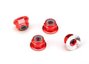 1747A Nuts, aluminum, flanged, serrat