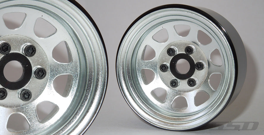 SSD00278 1.9"" Steel Beadlock Wheels (Silver)  | The RC Shop at Dr Dans
