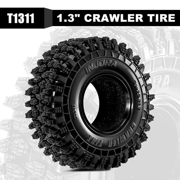 T1311   INJORA 1.3" 70*26mm Rock Crawling Tires (T1311)