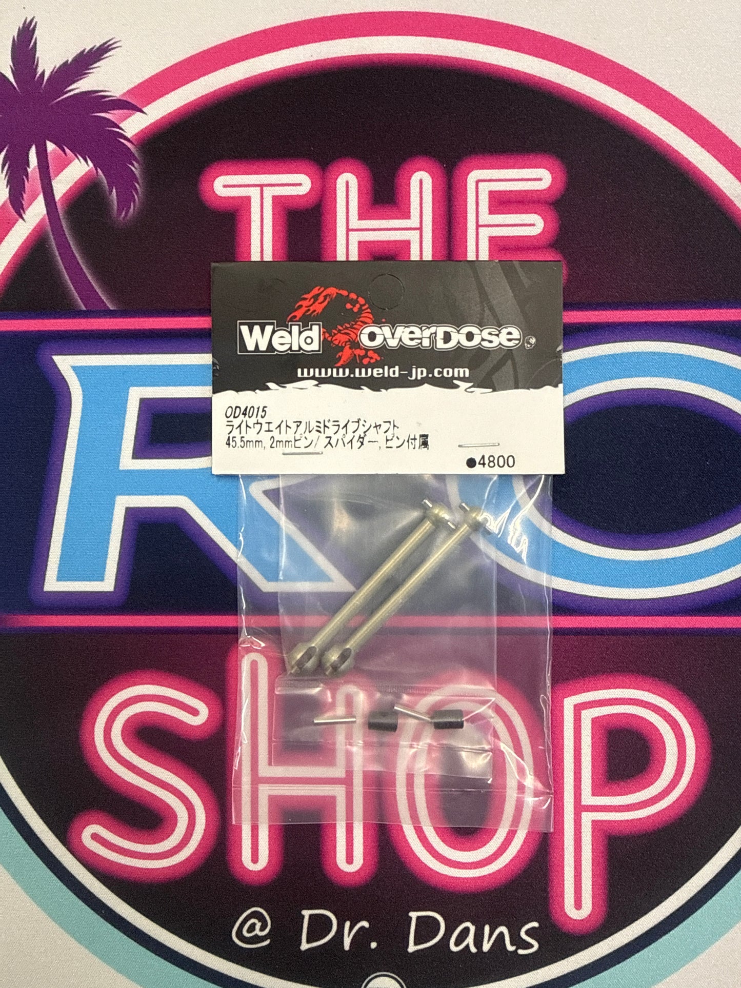 Weld OVERDOSE Lightweight Aluminum Drive Shaft 43mm / 44mm / 45.5mm – OD4013 OD4014 OD4015
