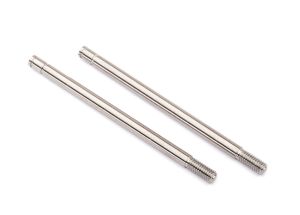 2765 Shock shafts, steel, chrome finish (X-long) (2)