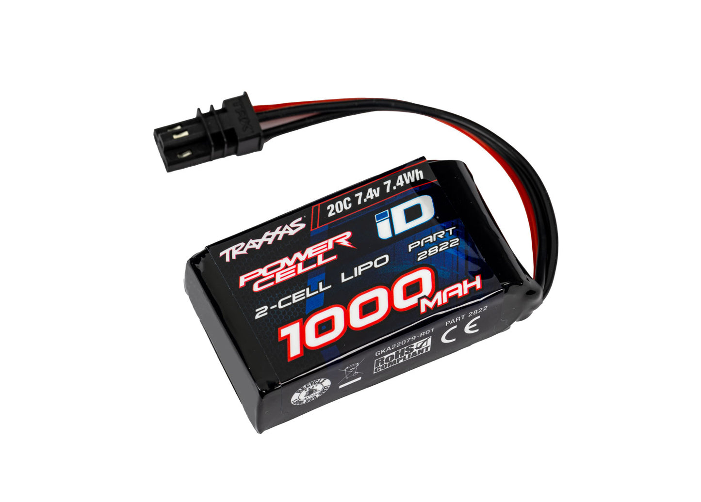 2822    1000 mAh 7.4 Volt 2-Cell LiPo Battery   | The RC Shop at Dr Dans