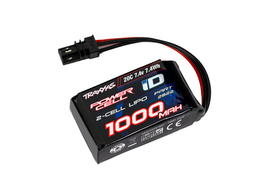 2822    1000 mAh 7.4 Volt 2-Cell LiPo Battery   | The RC Shop at Dr Dans
