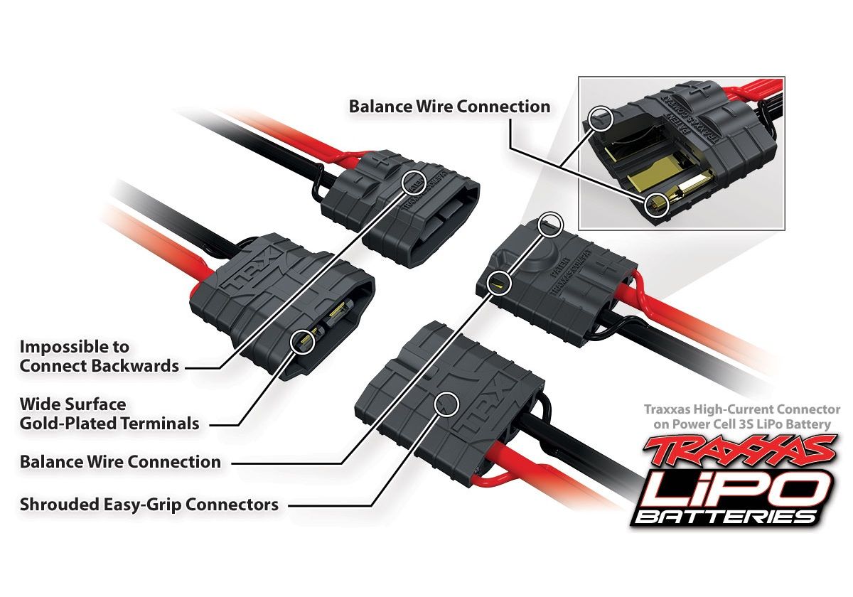 Traxxas 3S 11.1V 2300mAh 25C LiPo Battery with iD Connector – 2824X