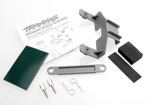 3627X   Gray Battery Hold-Down with Hardware   | The RC Shop at Dr Dans