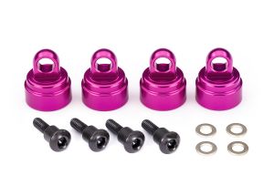 3767P Shock caps, aluminum (pink-anod