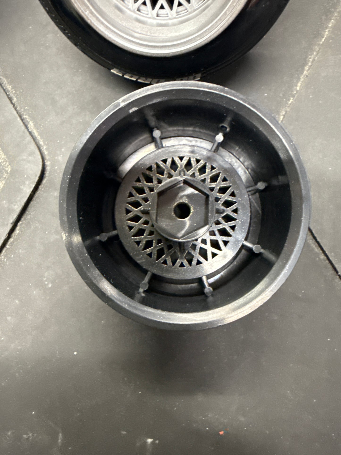 4pcs VINTAGE BB STYLE DRIFT  RC Car 1/10 Scale Plastic Wheels Rims 12mm Nut