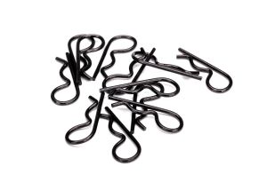 3934A Body clips, heavy duty (black)