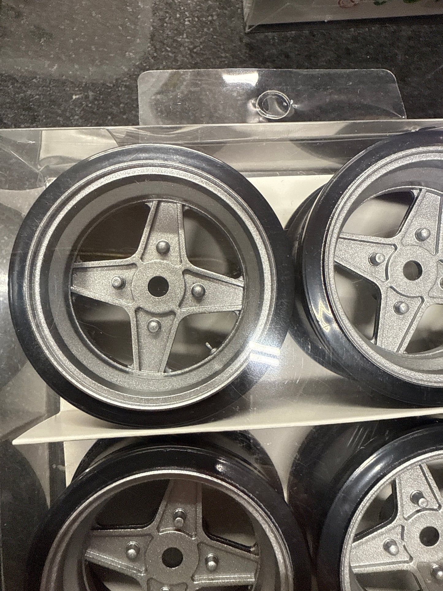 11108 DRIFT WHEEL SILVER VINTAGE STYLE 6MM OFFSET