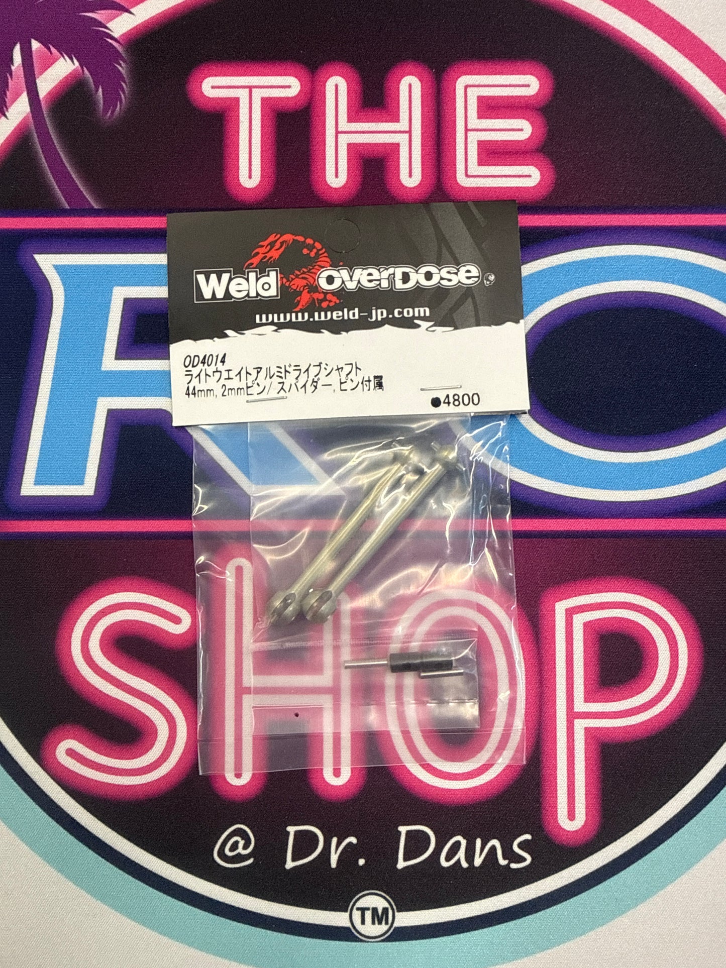 Weld OVERDOSE Lightweight Aluminum Drive Shaft 43mm / 44mm / 45.5mm – OD4013 OD4014 OD4015