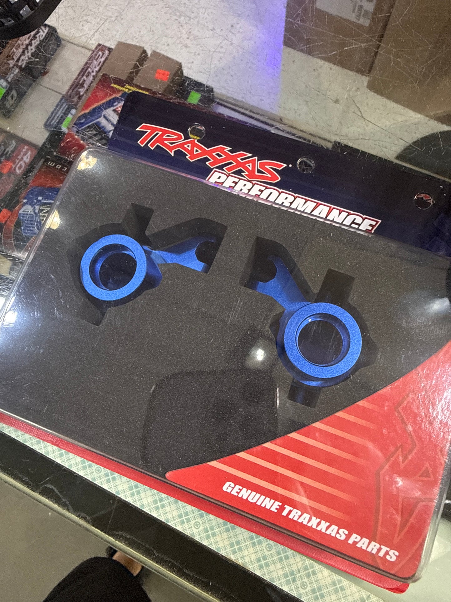 10237-BLUE Blue Aluminum Steering - THE RC SHOP AT DRDANS