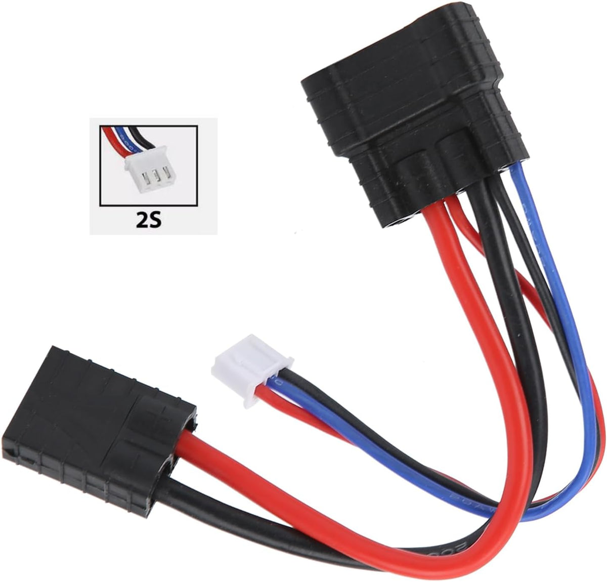2S Lipo Battery Balance Lead Charging Connector Cable Adapter for Traxxas TRX 1/8 1/5 RC Car