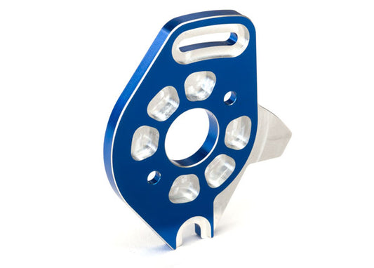 6890x   Blue Aluminum Machined Motor Plate   | The RC Shop at Dr Dans