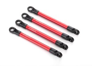 7118X Push rods, aluminum (red-anodized) (4) (assembled with rod ends)