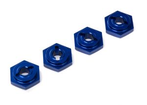 7154X Wheel hubs, hex, aluminum (blue
