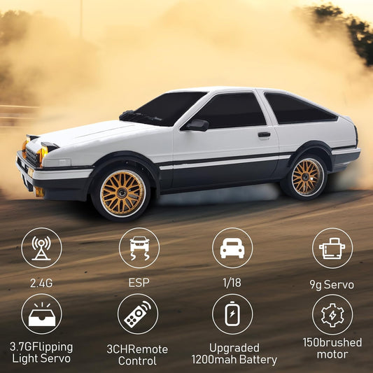 1/18 RC DRIFT CAR  SIX DIFFERENT CLASSIC MODELS TO CHOOSE FROM !