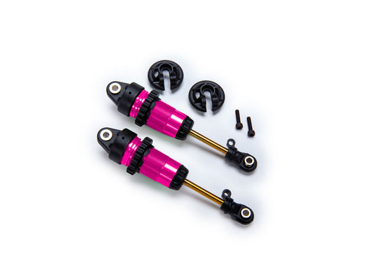 7461-PINK    1/10 Pink Aluminum Long GTR Shocks (2)