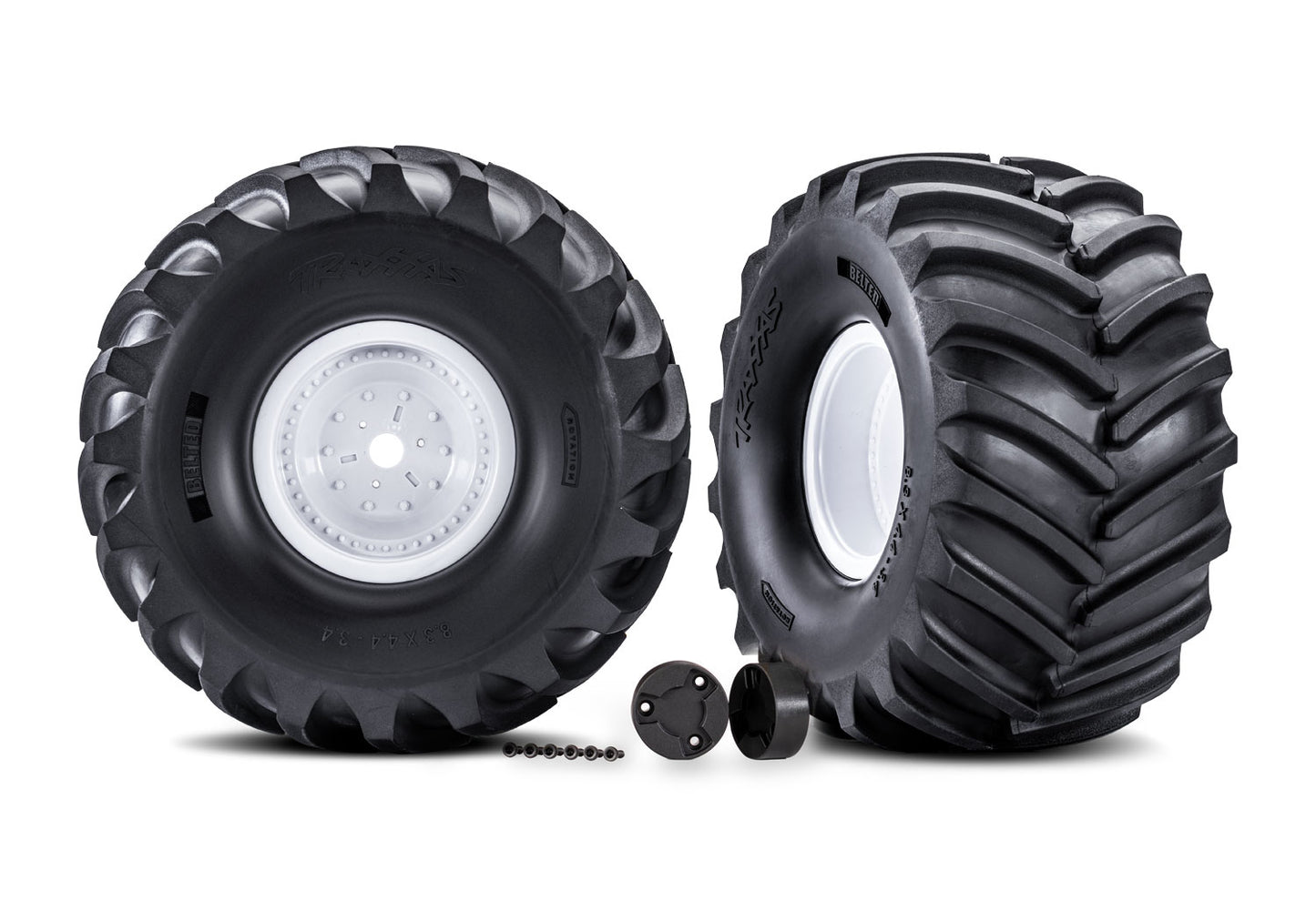 7689 White X-Monster Wheels w/