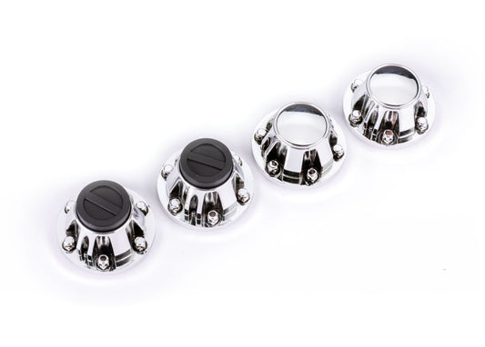 8164X Chrome Wheel Center Caps (4)